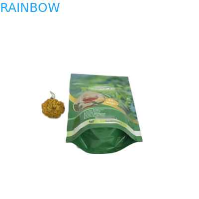 जिपर लॉक के साथ इको फ्रेंडली चाय बैग पैकेजिंग पाउच बैग पैकिंग स्टैंड अप मायलर