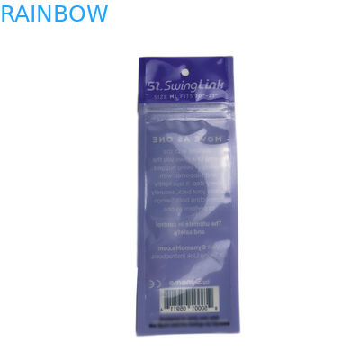 हीट सील सील प्लास्टिक पाउच पैकेजिंग टुकड़े टुकड़े सामग्री खत्म बरौनी ज़िप के साथ पैकिंग