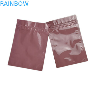 कॉस्मेटिक के लिए पुन: प्रयोज्य प्लास्टिक पाउच पैकेजिंग छोटे लिपग्लॉस बैग कस्टम मुद्रित ज़िपलॉक