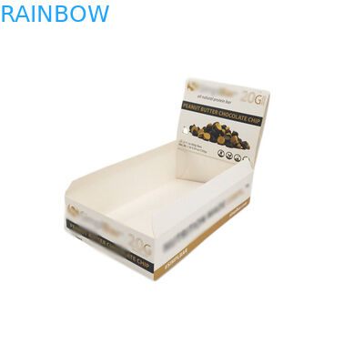 पूर्ण मुद्रण कागज बॉक्स पैकेजिंग कस्टम कार्डबोर्ड काउंटर प्रदर्शन स्टैंड यूवी कोटिंग