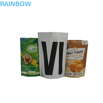 खाद्य ग्रेड स्टैंड अप पाउच पाउडर पैकेजिंग कार्बनिक चाय बैग कस्टम मुद्रित