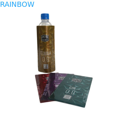 ऑफसेट प्रिंटिंग हीट सिकोड़ें बोतल लेबल पालतू / पीवीसी लचीला अनुकूलित डिजाइन