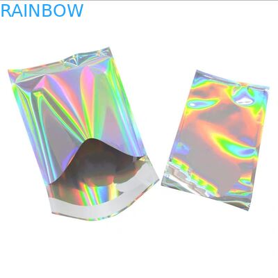 जिपलॉक के साथ तीन साइड सील स्नैक फूड पैकेजिंग बैग्स लैमिनेशन प्लास्टिक सामग्री