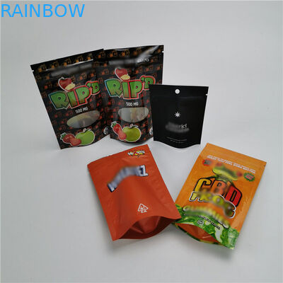 मैट क्लियर स्टैंड पाउच पैकेजिंग, स्मेल प्रूफ चाइल्ड रेसिस्टेंट बैग जिपर टॉप