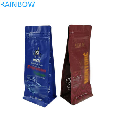 कॉफी बीन्स चाय बैग पैकेजिंग कस्टम प्रिंटिंग जिपर शीर्ष स्थायी बैग