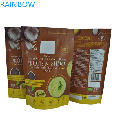 पाउडर पैकेजिंग डिजिटल प्रिंटिंग VMPET एल्यूमीनियम पन्नी जिपर पाउच