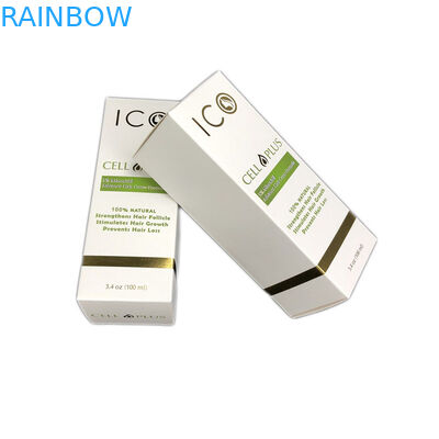 सफेद गत्ता कॉस्मेटिक गर्म मुद्रांकन कागज बॉक्स पैकेजिंग