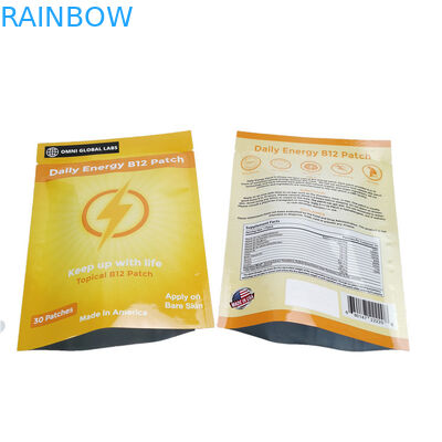 इलेक्ट्रिक एनर्जी बी 12 पैच पैकेजिंग मायलर जिपलॉक फॉयल पाउच