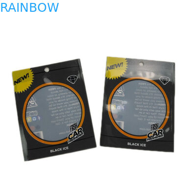 क्लियर विंडो थ्री साइड सील हैंग होल जिप लॉक पाउच