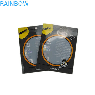 क्लियर विंडो थ्री साइड सील हैंग होल जिप लॉक पाउच