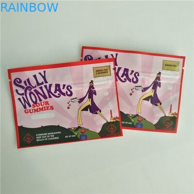 Gravure प्रिंटिंग फ्लैट 3.5g बाल सबूत ज़िपलॉक बैग