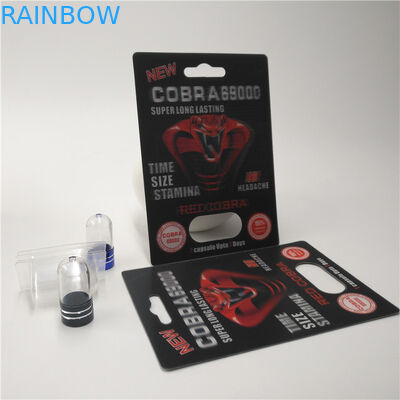 मैट / चमकदार सतह पीपी प्लास्टिक ब्लिस्टर कार्ड बॉक्स