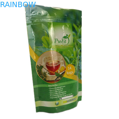 चमकदार खत्म ज़िप ताला टुकड़े टुकड़े में पन्नी बैग खड़े हो जाओ