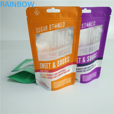 डिजिटल प्रिंटिंग 3.5 जी 7 जी 14 जी 28 ग्राम गमी हर्बल वीड बैग