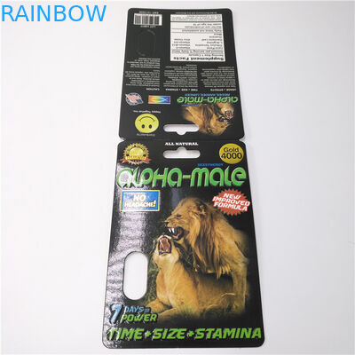 CMYK रंग अनुकूलित प्लास्टिक गोली कागज पैकेजिंग कार्ड