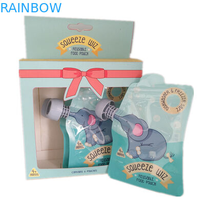 Gravure प्रिंटिंग पुन: प्रयोज्य खाद्य पैकेजिंग तरल निचोड़ पाउच