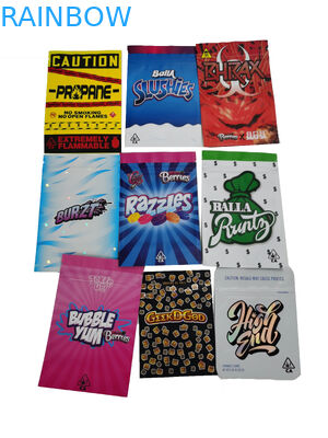 नमूना नि: शुल्क अनुकूलित बाल सबूत पाउच चिकित्सा यमी डॉयपैक्स डबल जिपर के साथ थैली खड़े हो जाओ