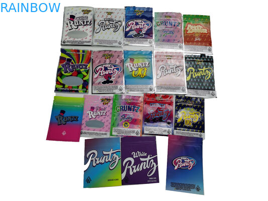 नमूना नि: शुल्क अनुकूलित बाल सबूत पाउच चिकित्सा यमी डॉयपैक्स डबल जिपर के साथ थैली खड़े हो जाओ