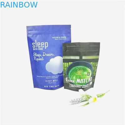 कस्टम एल्यूमीनियम पन्नी 12oz स्नान नमक / शरीर स्क्रब क्रीम पैकेजिंग ज़िपलॉक doypack कॉफी बैग