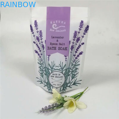कस्टम एल्यूमीनियम पन्नी 12oz स्नान नमक / शरीर स्क्रब क्रीम पैकेजिंग ज़िपलॉक doypack कॉफी बैग