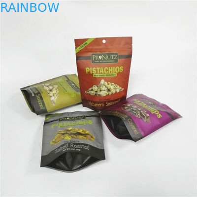 एल्यूमीनियम पन्नी वैक्यूम ज़िप ताला mylar पैकेजिंग पाउच खाद्य पागल पैकिंग प्लास्टिक बैग खड़े हो जाओ