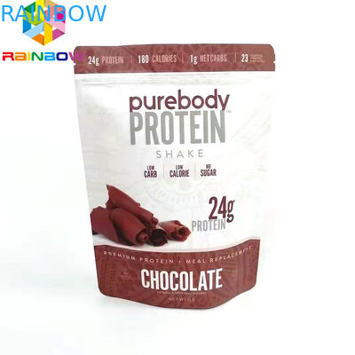 Ziplock खाद्य भंडारण पैकेजिंग जिपर पाउच फ्लैट प्रकार मुद्रित बैग के साथ पुन: प्रयोज्य थैली खड़े हो जाओ