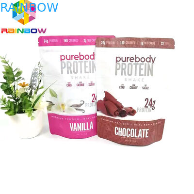 Ziplock खाद्य भंडारण पैकेजिंग जिपर पाउच फ्लैट प्रकार मुद्रित बैग के साथ पुन: प्रयोज्य थैली खड़े हो जाओ