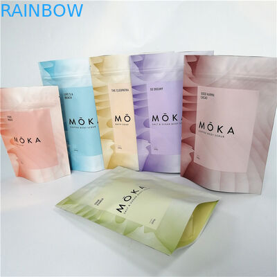 वाल्व के साथ ग्राउंड कॉफी पन्नी पाउच पैकेजिंग कॉफी बीन बैग खड़े हो जाओ