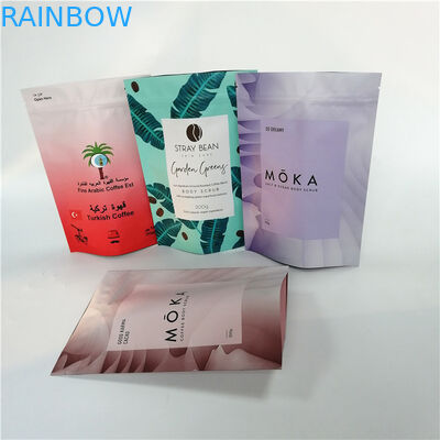 वाल्व के साथ गसेट फ़ॉइल पाउच पैकेजिंग मोसेरप्रूफ ग्राउंड कॉफ़ी बैग्स खड़े करें