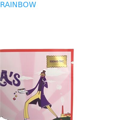 शेन्ज़ेन आपूर्तिकर्ता मिनी पाउच सोने की छपाई के लिए Preroll सिगरेट 3 साइड सील पाउच जिपर बैग के साथ