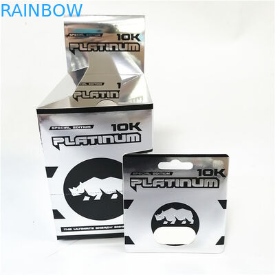 अनुकूलित निजी लेबल गोली कैप्सूल ब्लिस्टर पैकेज 18K सोना चांदी ग्रे पेपर कार्ड बॉक्स