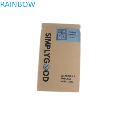 कॉस्मेटिक पैकेजिंग के लिए पुनर्नवीनीकरण सामग्री ब्राउन क्राफ्ट स्वनिर्धारित पेपर बैग