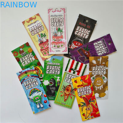 3.5g 1 / 8oz गंध सबूत छेड़छाड़ स्पष्ट ज़िप ताला बाल प्रतिरोधी निकास Mylar बैग गांजा फूल CBD Gummies पैकेजिंग के लिए