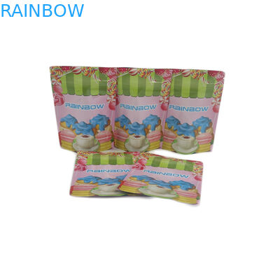 कस्टम मिनी चमकदार पन्नी 1G 1 / 8oz 1 / 4oz 1 / 2oz 1oz प्लास्टिक ज़िपलॉक पाउच चीनी पत्ती कुकीज़ कैंडी Gummies पैकेजिंग बैग