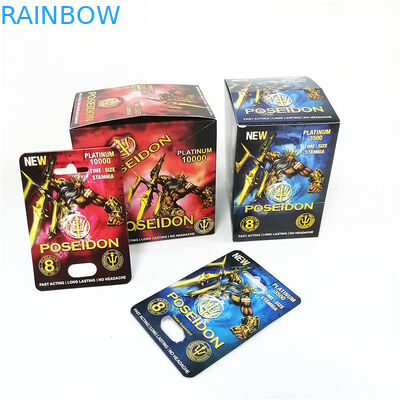 कस्टम मेड पुरुष वृद्धि ब्लिस्टर गोली पैकेजिंग गुलाबी पुसी कार्ड बॉक्स