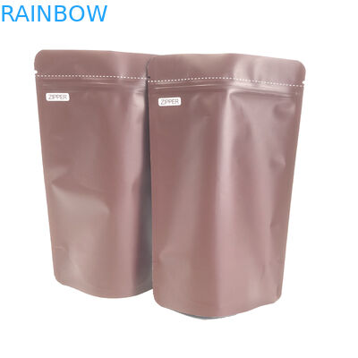 28g VMPET जिपलॉक Mylar एल्यूमीनियम पन्नी थैला Degassing वाल्व के साथ