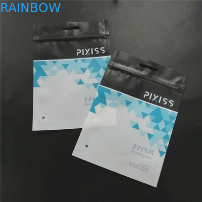 कपड़ों के लिए ज़िप के साथ प्लास्टिक बैग के कस्टम मुद्रित पैकेजिंग मेक अप टूल आदि