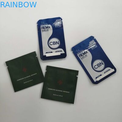 बीज पाउडर के नमूने के लिए वजन कम करने वाली स्वास्थ्य गोली पैकेजिंग स्मेल प्रूफ एल्यूमीनियम पन्नी खाली चाय बैग