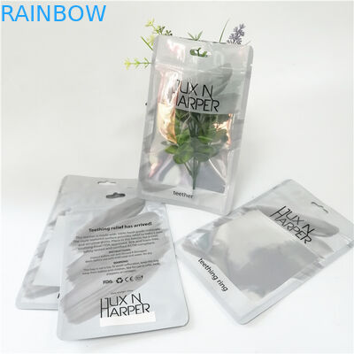 कस्टम प्रिंट प्लास्टिक होलोग्राम फ्लैट बैग के साथ ज़िपर के लिए उपकरण कलम पैकेजिंग है