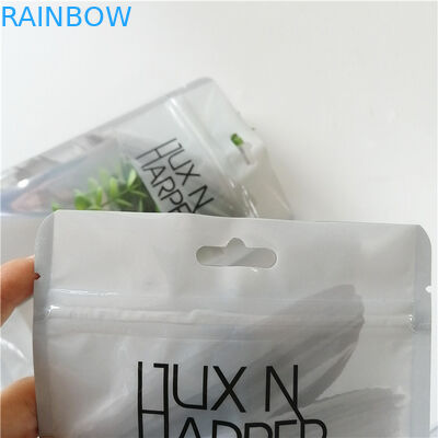 कस्टम प्रिंट प्लास्टिक होलोग्राम फ्लैट बैग के साथ ज़िपर के लिए उपकरण कलम पैकेजिंग है