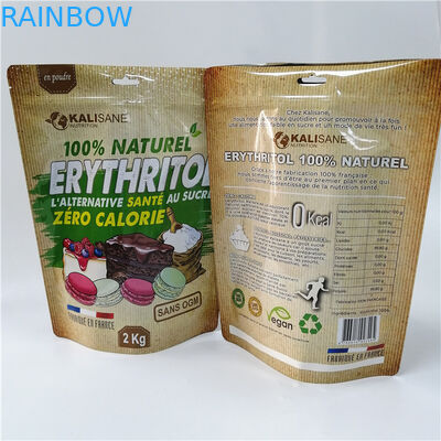 स्वनिर्धारित स्टैंड अप पाउच पाउडर पैकेजिंग मोरिंगा टी बैग