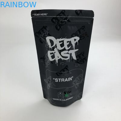 कस्टम मुद्रित मैट काले एल्यूमीनियम पन्नी 250g 1 किलो 12 ऑउंस जिपलॉक के साथ स्पष्ट खिड़की बैग के साथ थैली खड़े हो जाओ