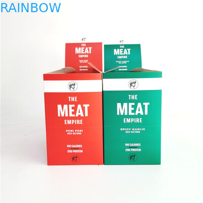 बीफ़ बिल्टॉन्ग के लिए ऑफ़सेट प्रिंटिंग टियर ऑफ़ पेपर बॉक्स