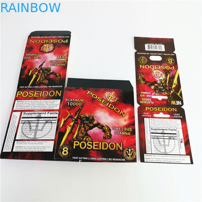 बुलेट के साथ स्टॉक में 69 पुरुष संवर्धक यौन पेपर कार्ड और पैकेजिंग बॉक्स