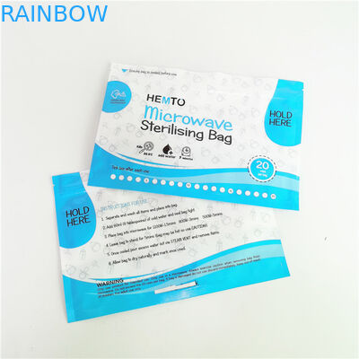 खाद्य ग्रेड 120mic VMPET माइक्रोवेव स्टेरलाइजर ओवन बैग