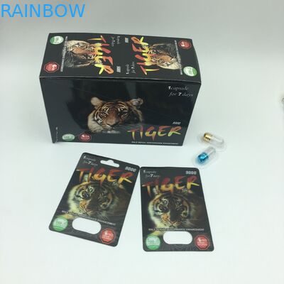 यौन शक्ति कैप्सूल पैकेजिंग CMYK 350g 3D ब्लिस्टर कार्ड