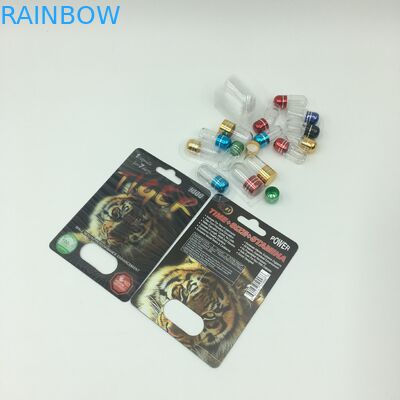 यौन शक्ति कैप्सूल पैकेजिंग CMYK 350g 3D ब्लिस्टर कार्ड