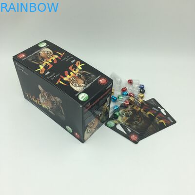 यौन शक्ति कैप्सूल पैकेजिंग CMYK 350g 3D ब्लिस्टर कार्ड