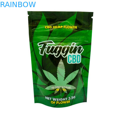 Resealable खरपतवार CBD VMPET 180mic Mylar पाउच खड़े हो जाओ