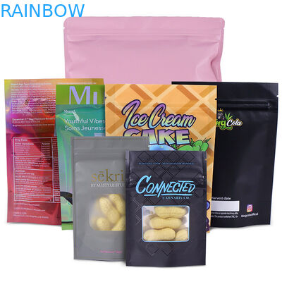 एल्यूमीनियम पन्नी ज़िप ताला CMYK MOPP हीट सील Mylar बैग